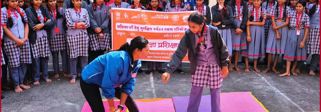 Self defence training programme for girls in PM SHRI KV Dhar